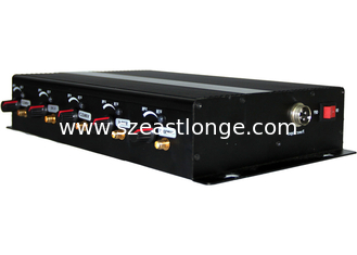 中国 6W 黒いリモート・コントロール妨害機、GSM/CDMA/3G 力の調節可能なブロッカー サプライヤー
