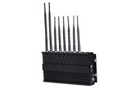 Mobile Cell Phone Signal Jammer Stationary 8 Antennas 3G WIFI