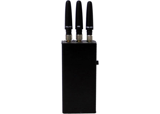 Triple Bands Car Mobile Phone Signal Jammer Portable Handheld Size GPS / 3G