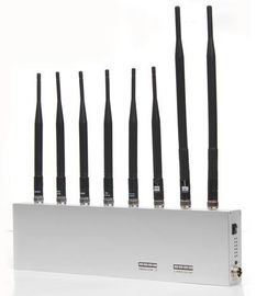 8本のアンテナとのVHF/UHF GPS信号の妨害機2G 3G Wifi 34dBm