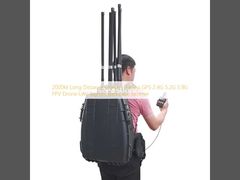 2000M Long Distance Glonass Galileo GPS 2.4G 5.2G 5.8G FPV Drone UAV Signals Backpack Jammer